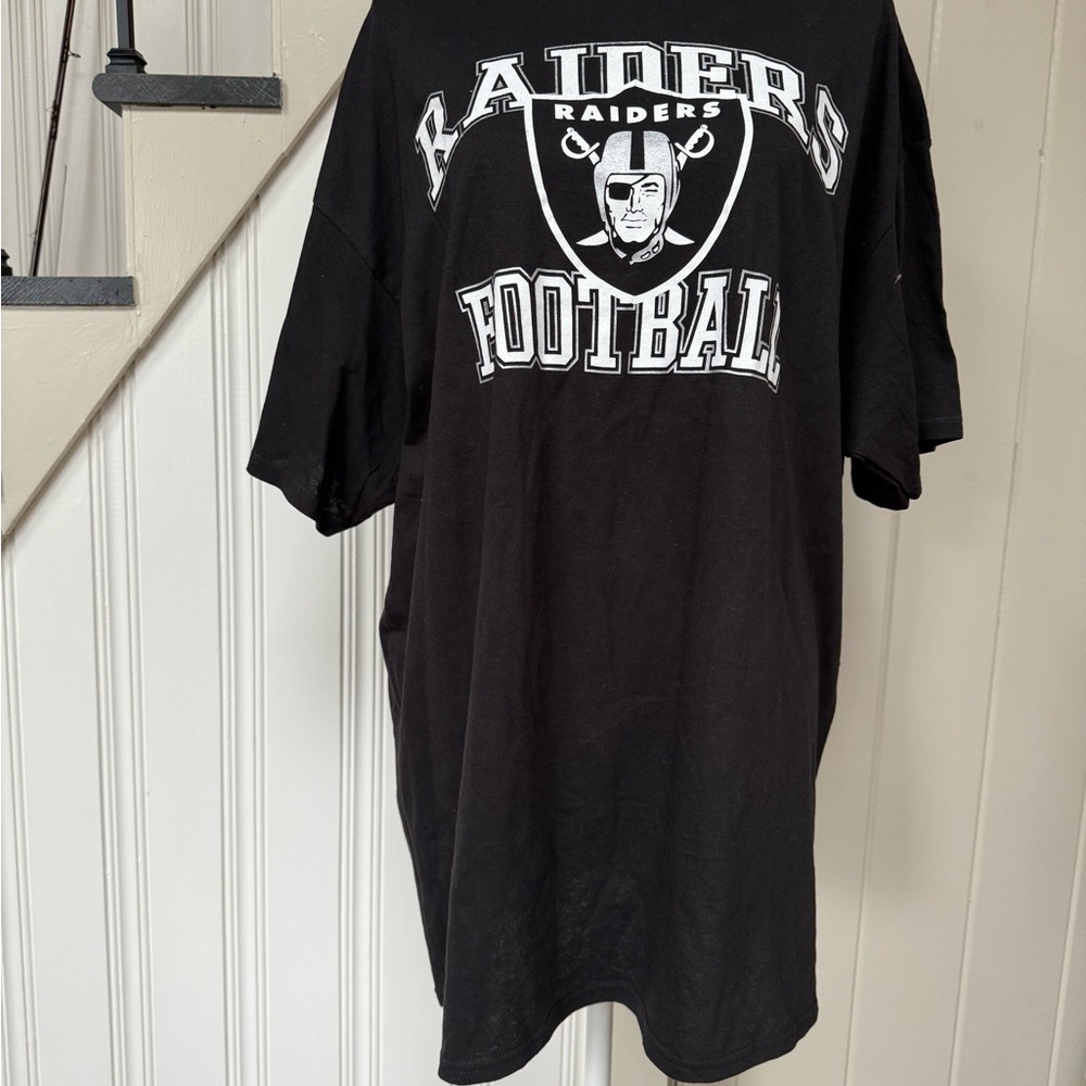 Majestic Black Raiders Football Tee